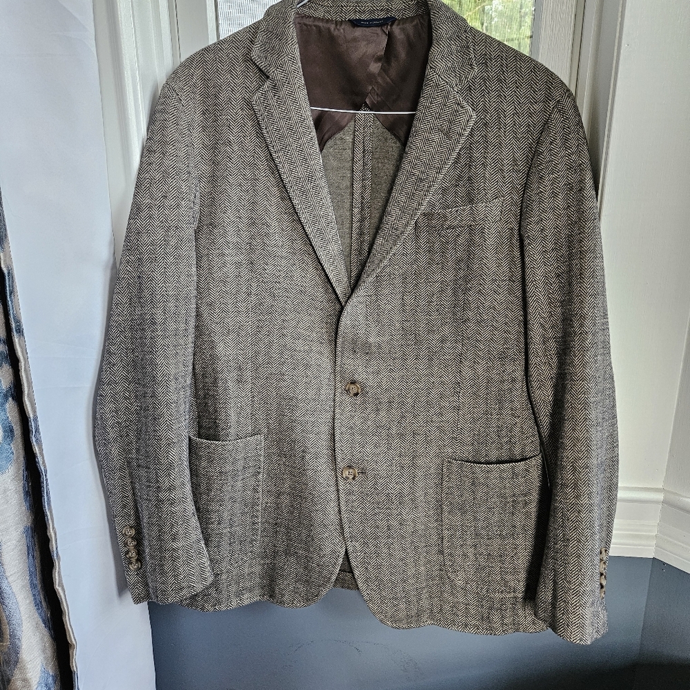 Brooks Brothers Classic Fit Knit Sport Coat in Wool-Cotton size 44